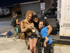Fun on set